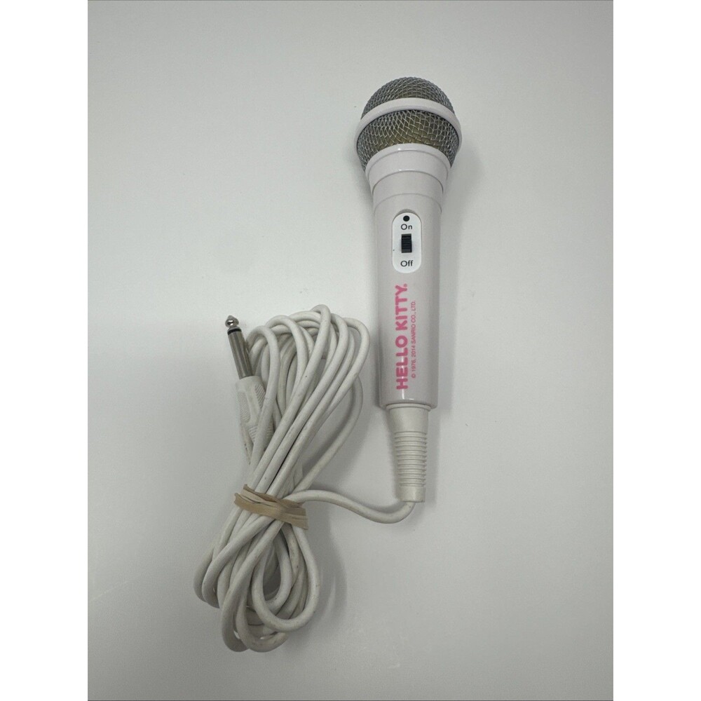 Hello Kitty Microphone Sanrio Inc White Tested